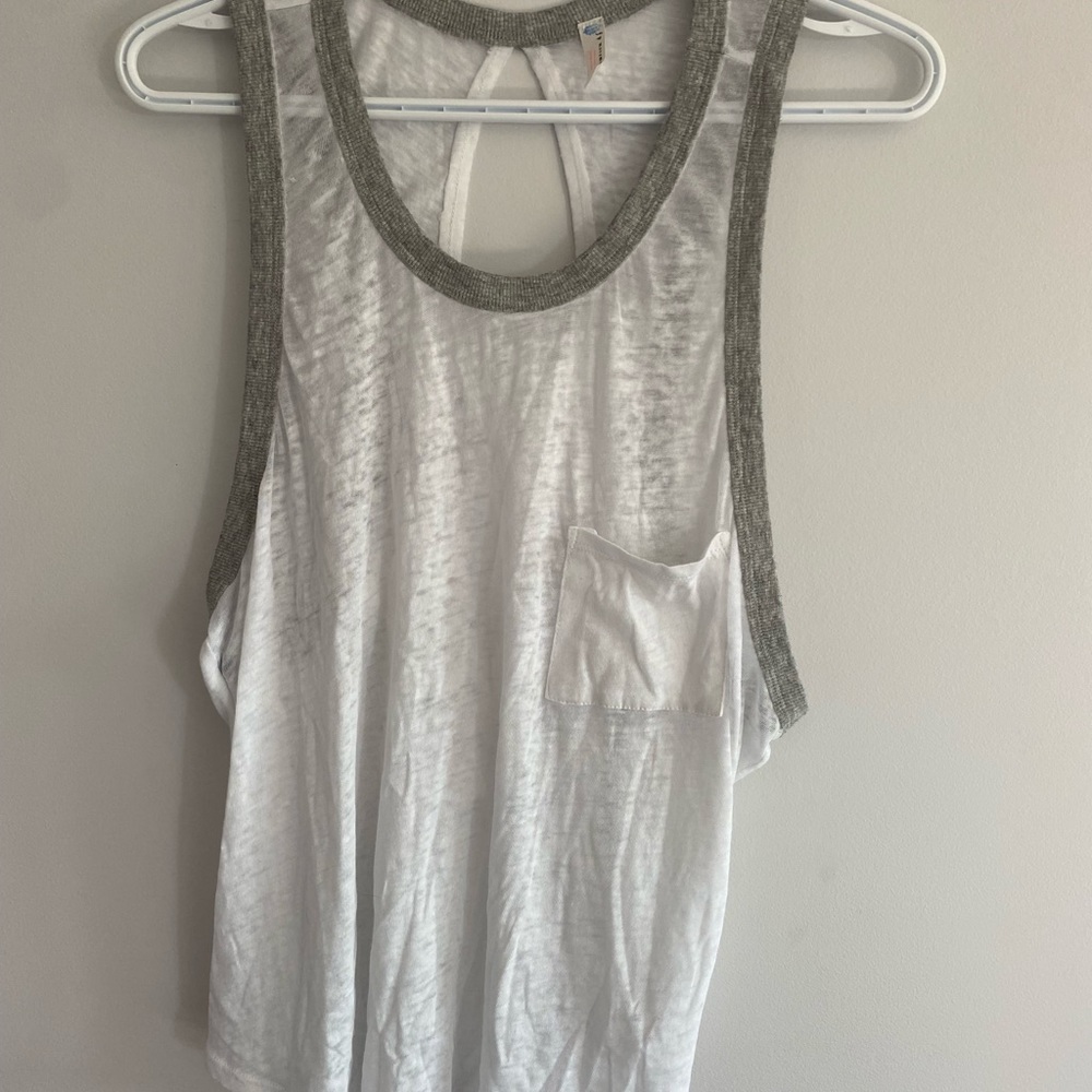 Open back tank top